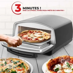 Four à Pizza D'intérieur 2000w Avec Fenêtre Kpizza De Kitchencook