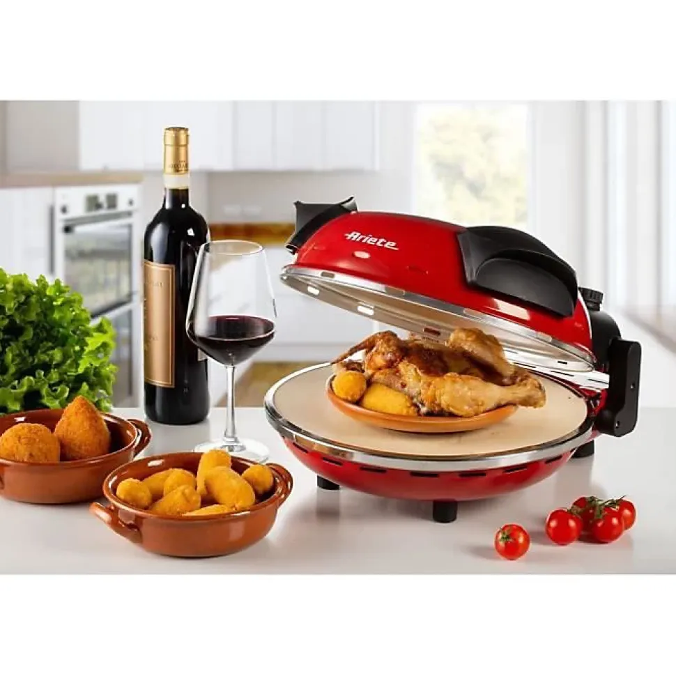 Four à pizza 1200w Ariete 909ROUGE