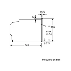 Four combiné mo intégrable 45l noir Bosch CMG7241B1