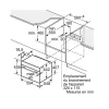 Four combiné mo intégrable 45l noir Bosch CMG7761B1
