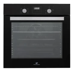 Four encastrable catalyse - chaleur pulsée - CONTINENTAL EDISON - F80CBIX - Noir et inox - L59,5 x H59,6 x P 54,68cm