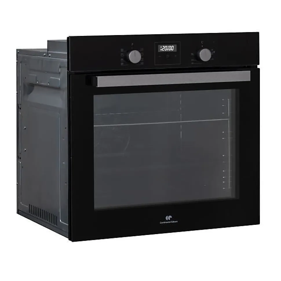 Four encastrable catalyse - chaleur pulsée - CONTINENTAL EDISON - F80CBIX - Noir et inox - L59,5 x H59,6 x P 54,68cm