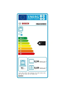 Four encastrable 71L Bosch HBA534BS3 Eclean Série 4