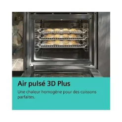 Four intégrable combi vapeur 71l 60cm ecoclean inox Siemens HR538ABS1 iq500