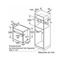 Four intégrable combi vapeur 71l 60cm a+ ecoclean noir Neff B64FT33N0