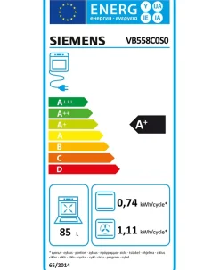 Four intégrable 85l 90cm a+ catalyse inox Siemens VB558C0S0 iq500