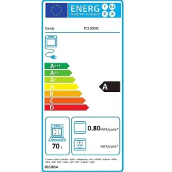 Four intégrable 70l 60cm a émail inox Candy FCS100XE