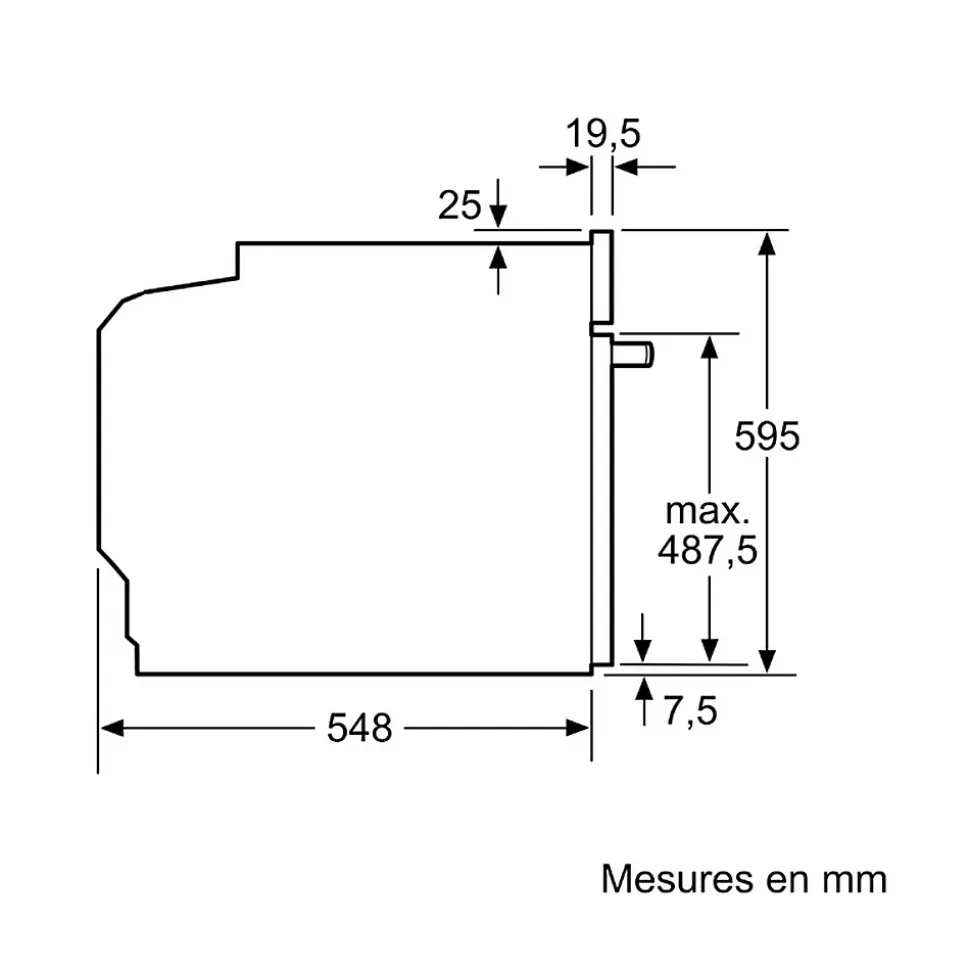 Four intégrable 71l 60cm pyrolyse + hydrolyse graphite-grey Neff B2ACJ7AG0 n 30