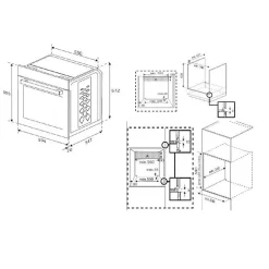 Four intégrable multifonction 72l 60cm pyrolyse noir Beko BBIE18302XFPS-1