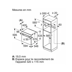 Four intégrable multifonction 71l 60cm pyrolyse/hydrolyse inox Neff B5ACH7AN3F n50