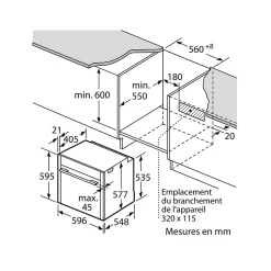 Four intégrable multifonction 71l 60cm pyrolyse/hydrolyse inox Neff B5ACH7AN3F n50