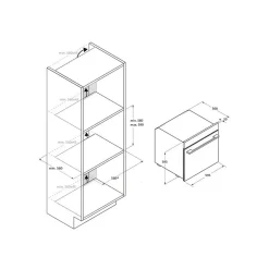 Four intégrable multifonction 78l 60cm pyrolyse Candy CA6N3B3YTX