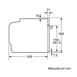 Four intégrable multifonction 71l 60cm noir Neff B54CR71N0F