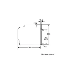 Four intégrable multifonction 71l 60cm pyrolyse et hydrolyse inox Bosch HBA171BS4F serie 2