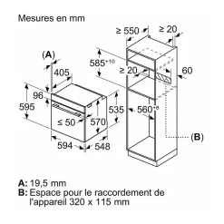 Four intégrable multifonction 71l 60cm pyrolyse Bosch HBG578ES7 ser6