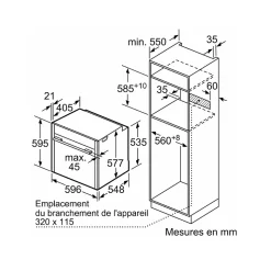 Four intégrable multifonction 71l 60cm pyrolyse noir Neff B64CS71N0