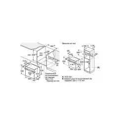 Four intégrable multifonction 71l 60cm ecoclean+hydrolyse Siemens HB554AER3F iq300