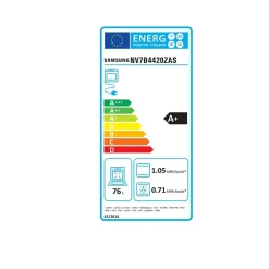 Four intégrable multifonction 76l 60cm à pyrolyse inox Samsung NV7B4420ZAS