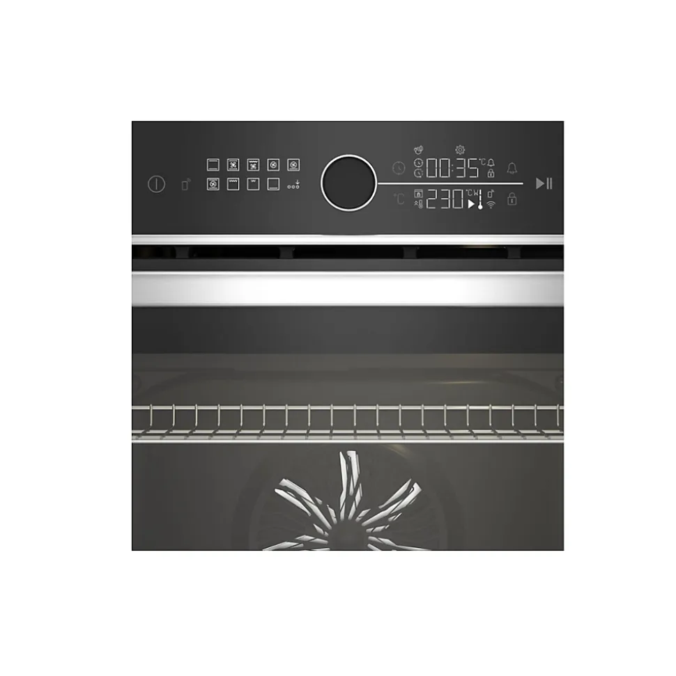Four intégrable mutlifonction 71l 60cm à pyrolyse inox Beko BBVM13400XPSE
