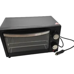 Four électrique HTC EQUIPEMENT 24V 300W 9L noir avec câble allume cigare 90 cm et programmateur