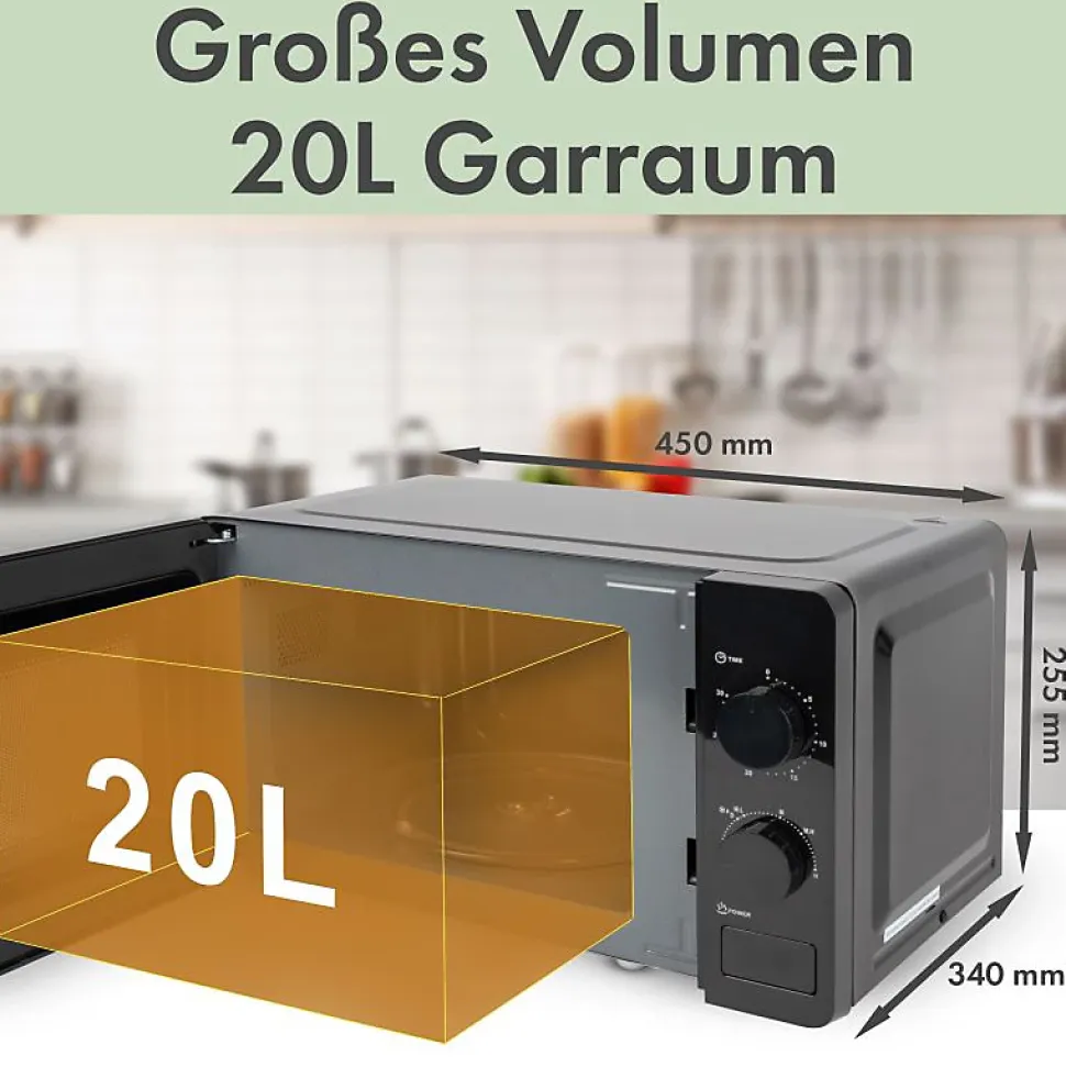 Four micro-onde 20L 1150W Bomann MW6014CB-Noir