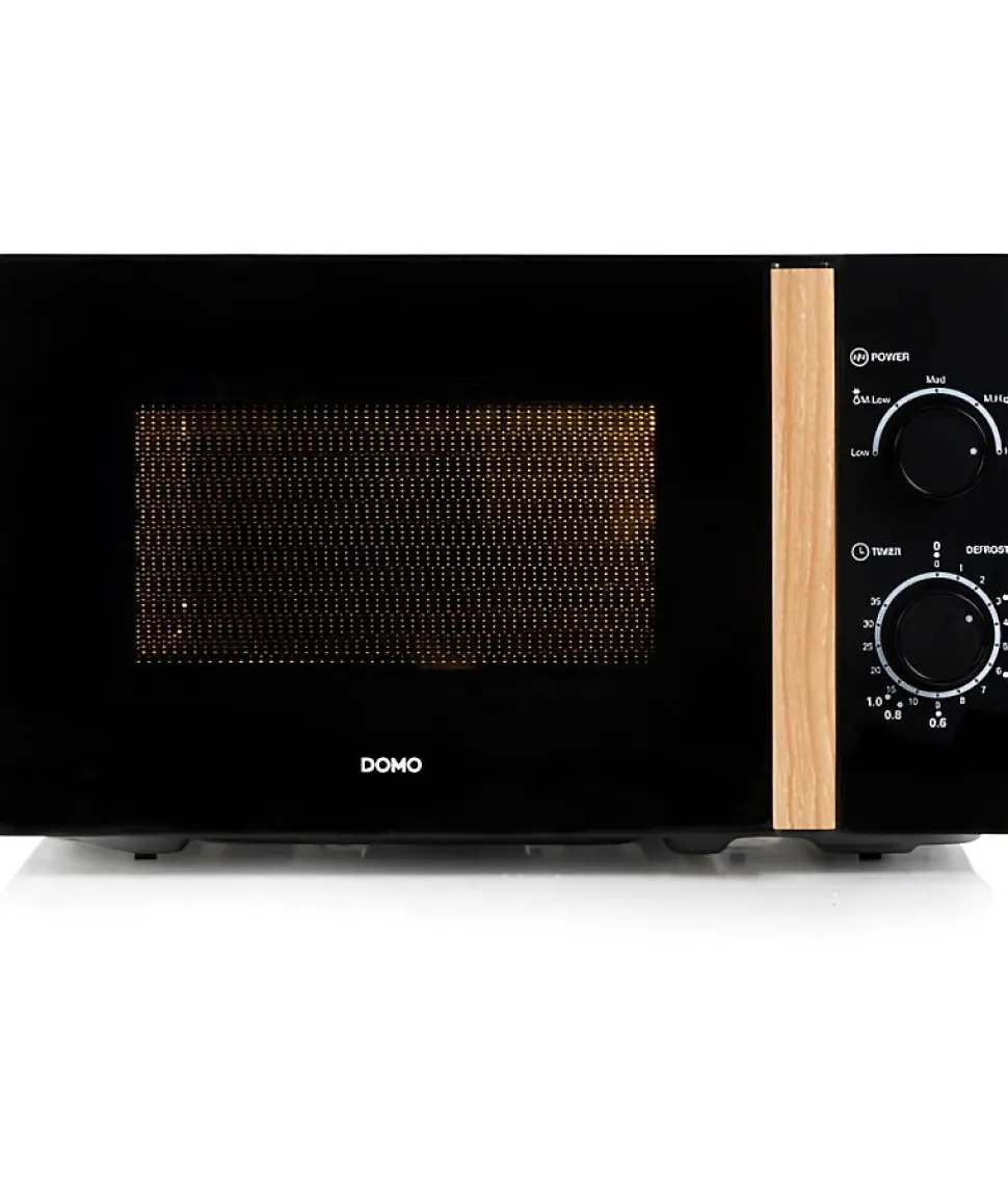 Four micro-ondes DOMO DO2820 - 20L - 700W - Minuterie 35mn - Fonction décongélation - L44 x P35,8 x H 25,8 cm - Noir finition