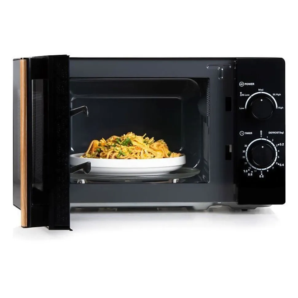 Four micro-ondes DOMO DO2820 - 20L - 700W - Minuterie 35mn - Fonction décongélation - L44 x P35,8 x H 25,8 cm - Noir finition