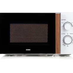 Four micro-ondes DOMO DO2720 - 20L - 700W - Minuterie 35mn - Fonction décongélation - L44 x P35,8 x H 25,8 cm - Blanc finition