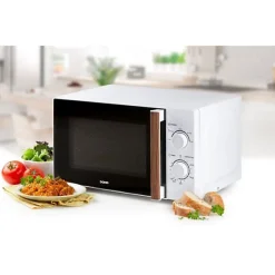 Four micro-ondes DOMO DO2720 - 20L - 700W - Minuterie 35mn - Fonction décongélation - L44 x P35,8 x H 25,8 cm - Blanc finition