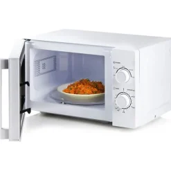 Four micro-ondes DOMO DO2720 - 20L - 700W - Minuterie 35mn - Fonction décongélation - L44 x P35,8 x H 25,8 cm - Blanc finition