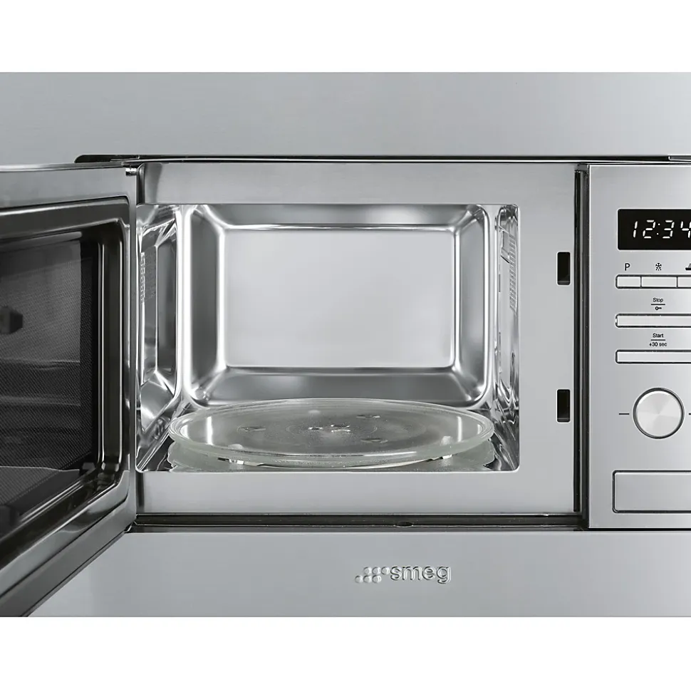 Four micro-ondes encastrable Universel 21L FMI020X Smeg inox
