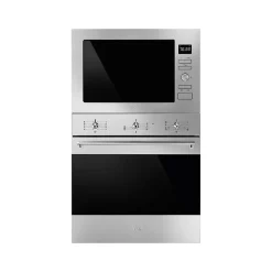 Four micro-ondes encastrable Elementi 26L FMI425X Smeg verre noir