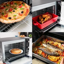 Four multifonction chaleur tournante 48l 1800w noir Kitchen Move BAT-48RC arizona