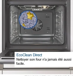 Four multifonctions nettoyage pyrolyse EcoClean Bosch HBA553BR3F 71L noir