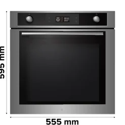 Four multifonctions nettoyage vapeur GoodHome N5M90E6SS 70L gris