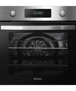 Four pyrolyse - chaleur tournante CANDY FICD X676 - Inox et noir - Classe A