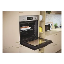 Four pyrolyse - chaleur tournante CANDY FICD X676 - Inox et noir - Classe A