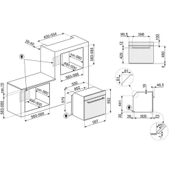 Four vapeur 70 L Elementi l. 60 cm SF6400TB Smeg noir