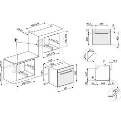 Four vapeur 70 L Elementi L. 60 cm SF6400TVX Smeg inox