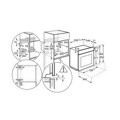 Four vapeur intégrable 70l 60cm Electrolux EOB8S39Z1
