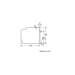 Four vapeur 71l 60cm noir Neff B64FS31N0