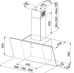 Franke - Hotte aspirante - 720 m3h - 60 cm - silencieuse