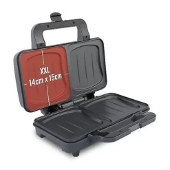 FRIFRI - Appareil Croque-Monsieur - 900W - Duo'Dwich XXL - inox/gris - FRI1602009GRP