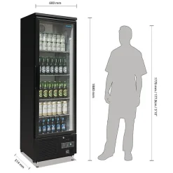 Frigo Boisson Vitré Noir 307 L - Polar