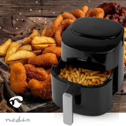 Friteuse à air chaud Air fryer Numérique 4,5L sans huile 1800W NEDIS