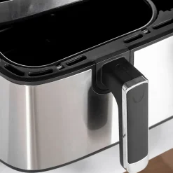 Friteuse à air 2700W - air fryer - double compartiment 8,5L - 8 programmes, température réglable, timer, 2 paniers - noir