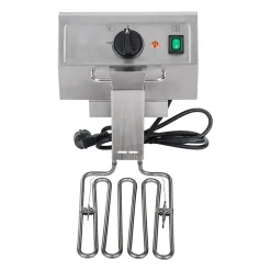 Friteuse acier inox 2 bacs 13 argente Helloshop26