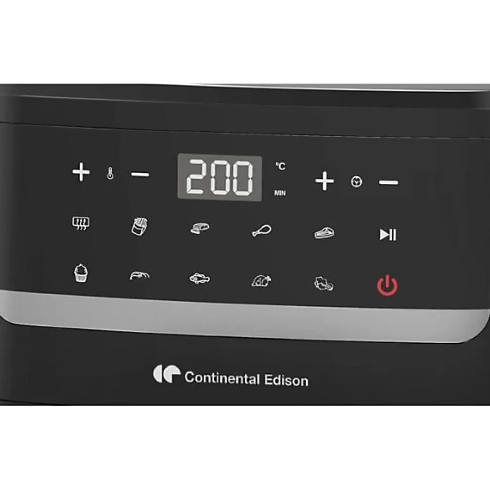 Friteuse Electrique a air sans huile - CONTINENTAL EDISON - CEFR240092L - 1800 W - 9,2 L - Noir