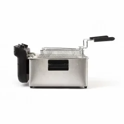 Friteuse Electrique double LIVOO DOC217 - 2 x 3 L - Inox 3300W - Noir + Gris