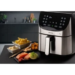 Friteuse Electrique sans huile digitale ARIETE - inox brossé - XXL 2 kilos - Modele 4628